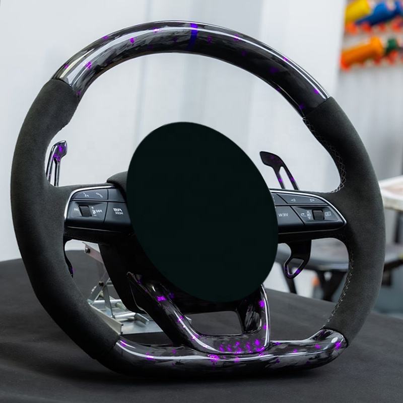 Ho<i></i>nda Horn Button Audi Wheel Button Section | Carbon Fiber Steering Knob Guide